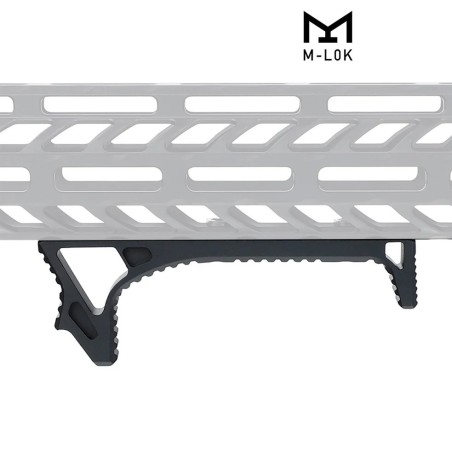 Handstop tactique incurvé en metal pour attache M-lok