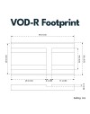 Adaptateur de Rail VOD (aimpoint) Vector optics pour montage sur rail picatinny weaver (H:6mm)