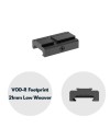 Adaptateur de Rail VOD (aimpoint) Vector optics pour montage sur rail picatinny weaver (H:6mm)