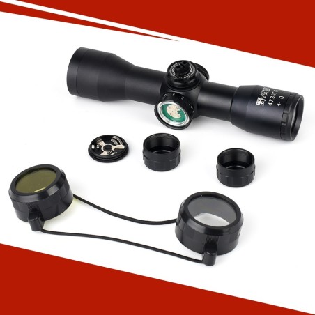 Lunette de tir 4x30EG compacte avec réticule lumineux colliers 11 ou 22 mm