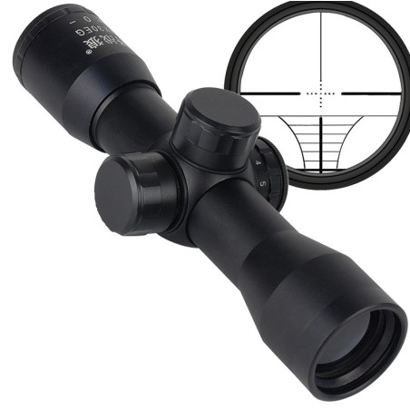 Lunette de tir 4x30EG compacte avec réticule lumineux colliers 11 ou 22 mm