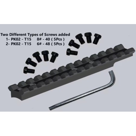 Embase rail picatinny pour Beneli Super Black II/III/M1/M2/M3/M4 / Stoeger M3000, M3500