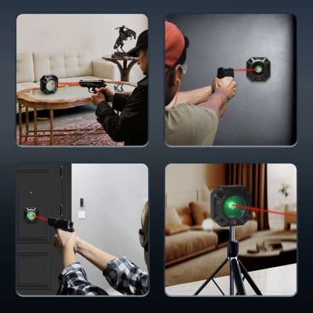 Cible electronique rechargeable type biathlon pour laser d'entrainement