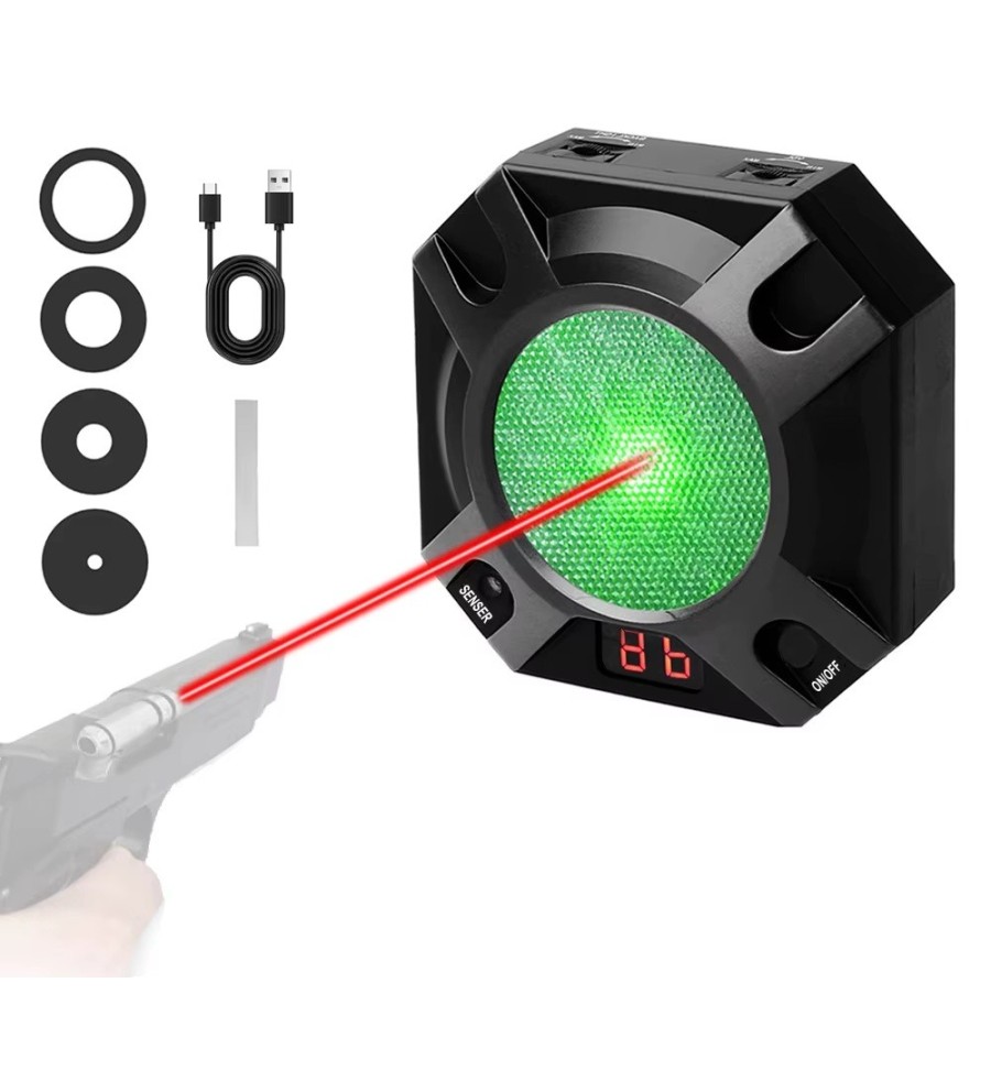 Cible electronique rechargeable type biathlon pour laser d'entrainement