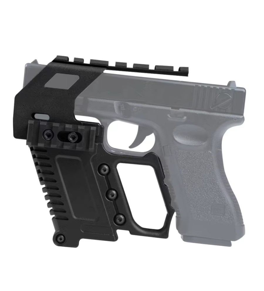 Kit rail tactique pour Glock série de couleur noire