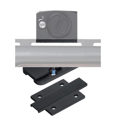 Rail ACRO VOD (type aimpoint) pour bande ventilée de 6 à 10 mm