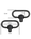 Lot de deux Attaches sangles QD (1,64"/4,2cm)