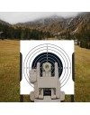 Hausse et guidon Tan en fibre optique rabattable type AR15 avec platine amovible pour rail picatinny