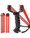 Pack Fronde de chasse / lance pierre F3X en métal avec support poignée et un elastique de rechange