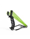 Pack Fronde de chasse / lance pierre F3X en métal avec support poignée et un elastique de rechange