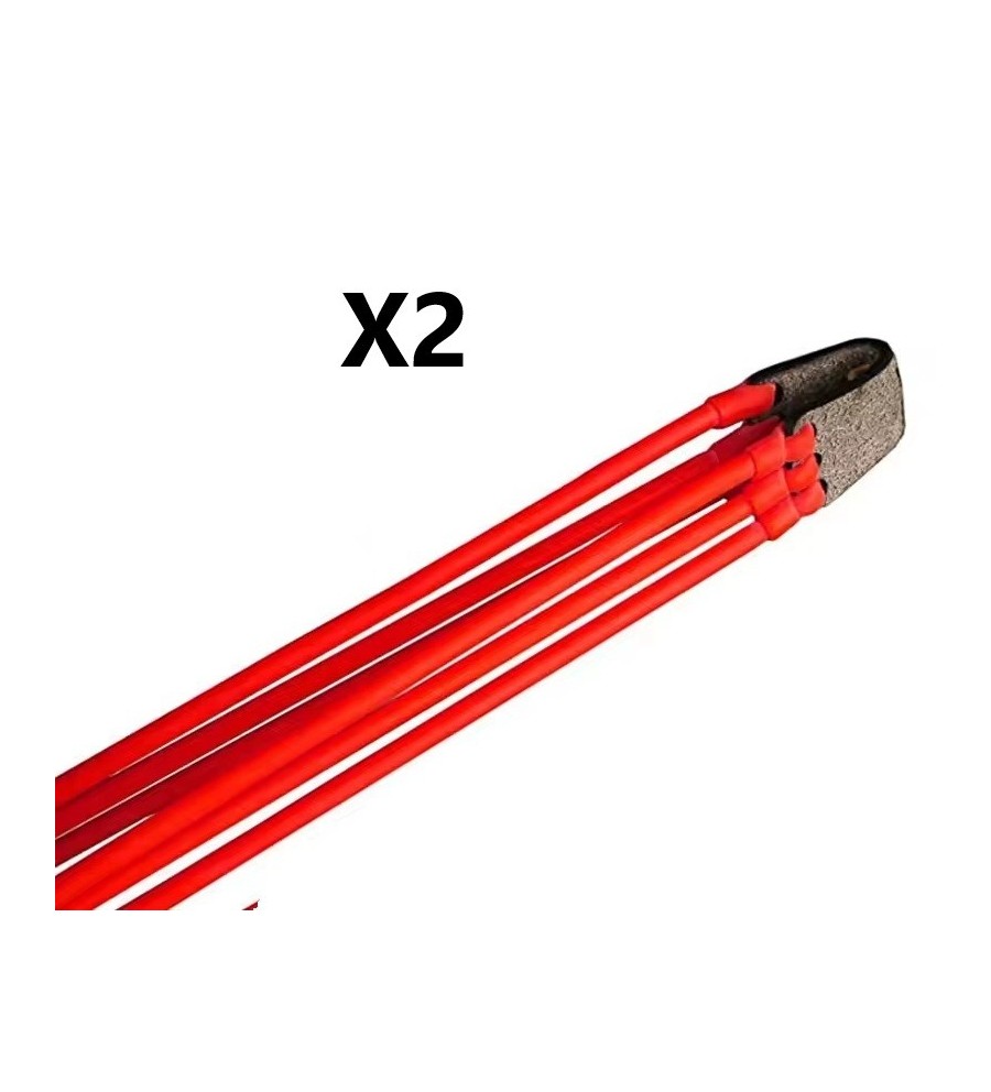 Lot de deux élastiques de rechange triple pour Fronde de chasse / lance pierre F3X