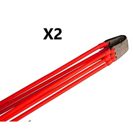Lot de deux élastiques de rechange triple pour Fronde de chasse / lance pierre F3X