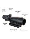 Viseur point rouge Red Dot ACOG 5x35 avec Fibre optique rouge Gen 2