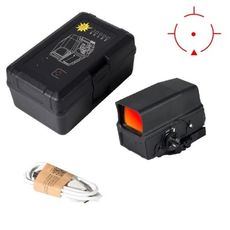 Pack Red Dot holographique et magnifier zoom X5 pour rail picatinny