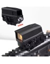 Pack Red Dot holographique et magnifier zoom X5 pour rail picatinny