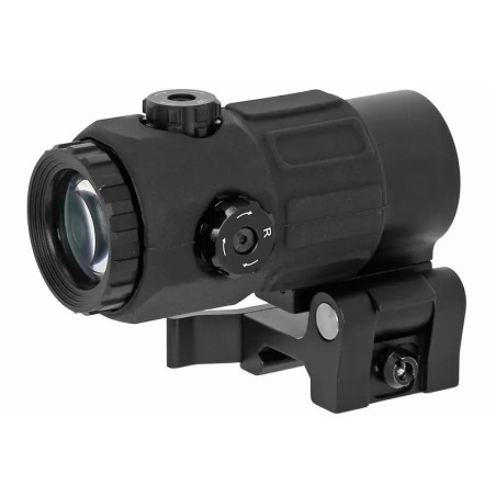 Pack Red Dot holographique et magnifier zoom X5 pour rail picatinny