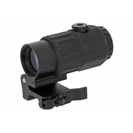 Pack Red Dot holographique et magnifier zoom X5 pour rail picatinny