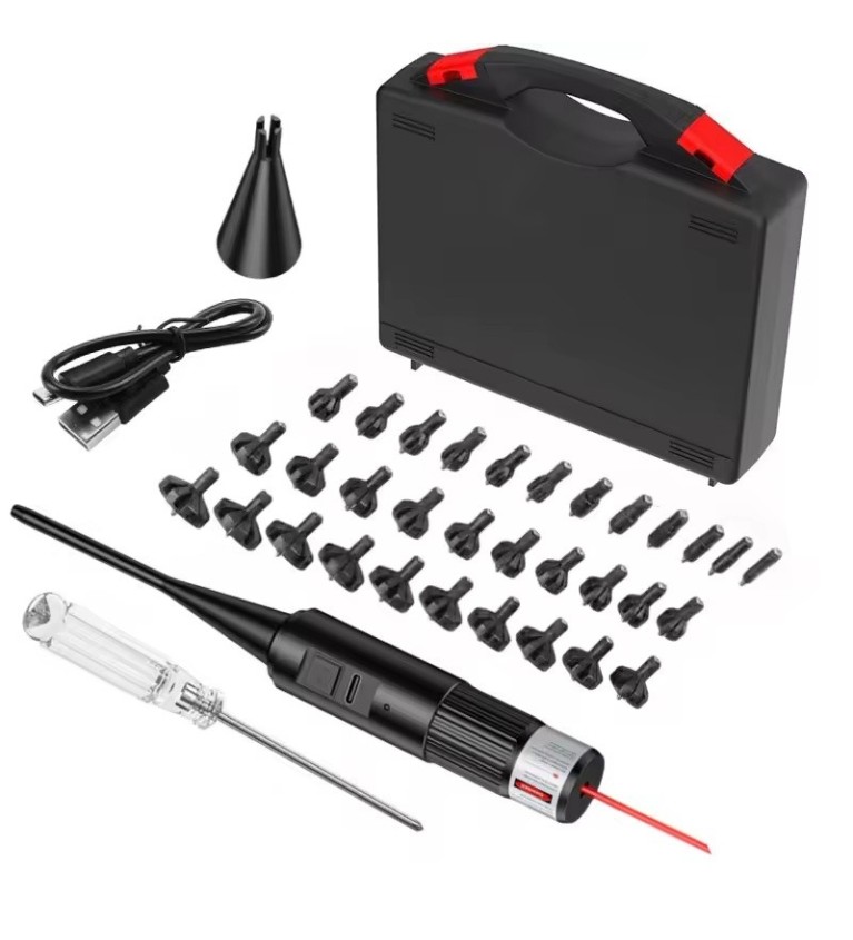 Collimateur de réglage Rouge Professionnel USB en mallette calibre 0.17 jusqu'à calibre 12 GA