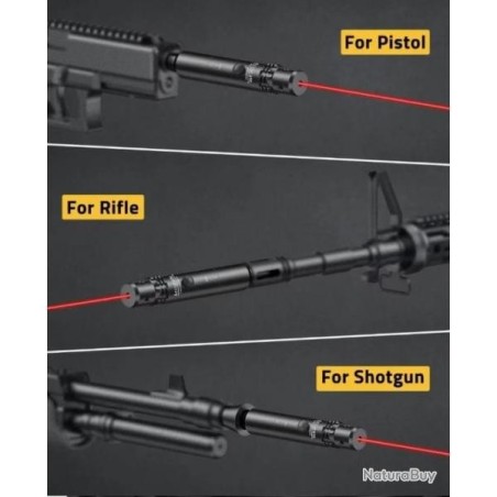 Collimateur de réglage Rouge Professionnel USB en mallette calibre 0.17 jusqu'à calibre 12 GA