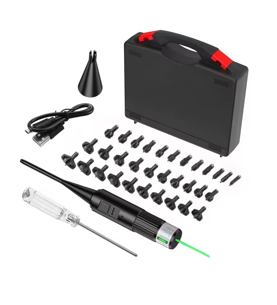 Collimateur de réglage Vert Professionnel USB en mallette calibre 0.17 jusqu'à calibre 12 GA