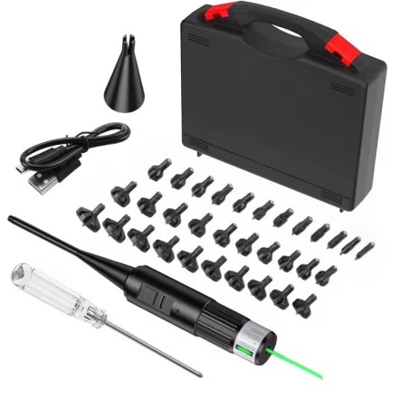 Collimateur de réglage Vert Professionnel USB en mallette calibre 0.17 jusqu'à calibre 12 GA