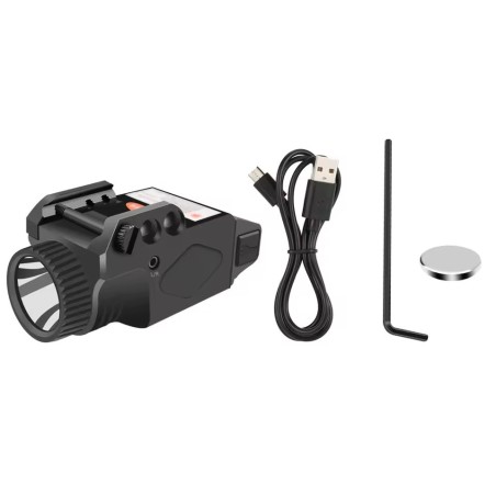 Lampe Laser Vert sur batterie rechargeable 1000 Lumens Strobo