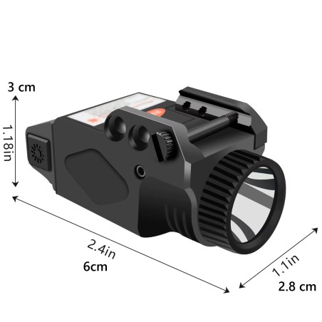 Lampe Laser Vert sur batterie rechargeable 1000 Lumens Strobo
