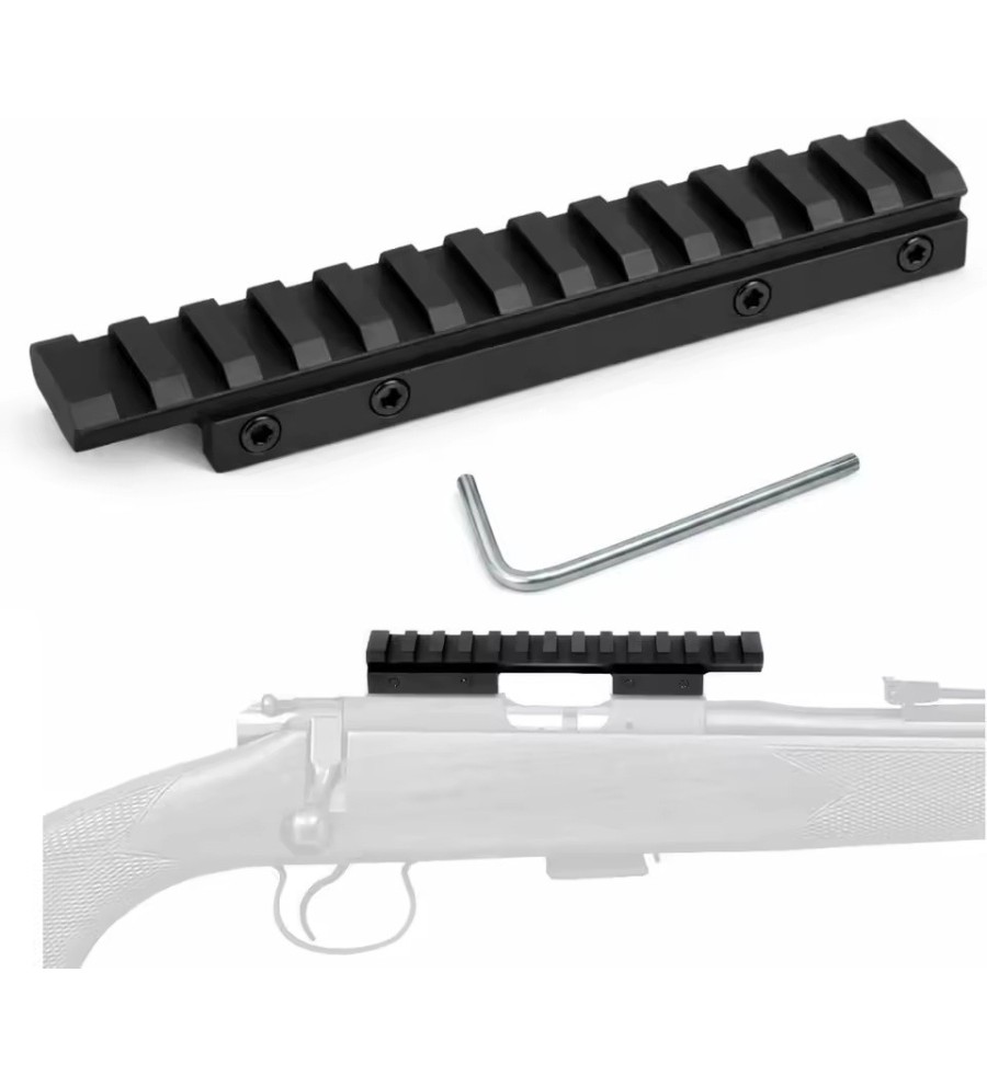 Embase rail picatinny pour rail 11mm de Carabine CZ 452, 453, 455, 511, 512