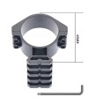 Embase Rail picatinny pour montage sur optique de visée 25,4mm et 30mm