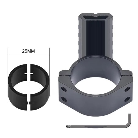 Embase Rail picatinny pour montage sur optique de visée 25,4mm et 30mm