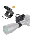 Embase Rail picatinny pour montage sur optique de visée 25,4mm et 30mm