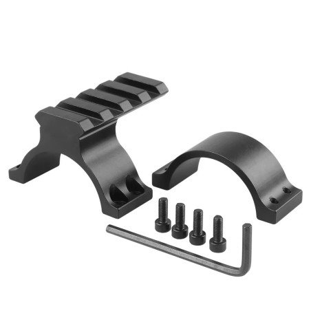 Embase Rail picatinny pour montage sur optique de visée 25,4mm et 30mm