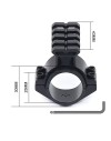 Embase Rail picatinny pour montage sur optique de visée 25,4mm et 30mm