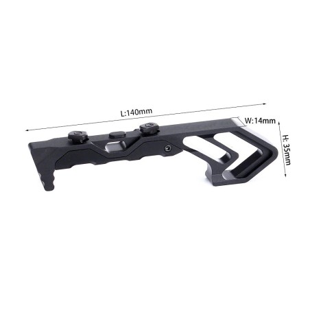 Handstop tactique en metal 5,5 pouces pour attache M-lok