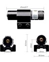 Laser tactique Vert avec fixation rail 11 et 22 mm, pile rechargeable et chargeur