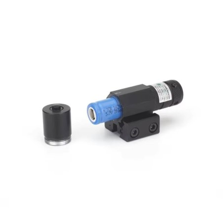Laser tactique Vert avec fixation rail 11 et 22 mm, pile rechargeable et chargeur