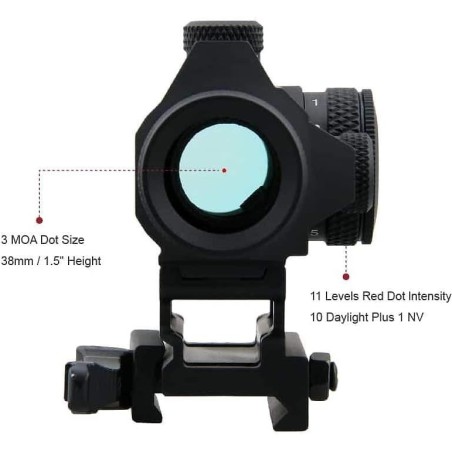 Red Dot  Vector Optics Maverick-II 1x22 Gen II avec attache rapide pour rail picatinny