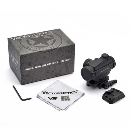 Red Dot  Vector Optics Maverick-II 1x22 Gen II avec attache rapide pour rail picatinny