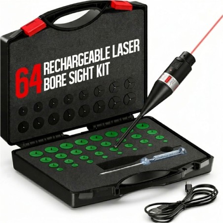 Collimateur de réglage Rouge pour arme de poing USB en mallette calibre 0.17 jusqu'à calibre 12 GA