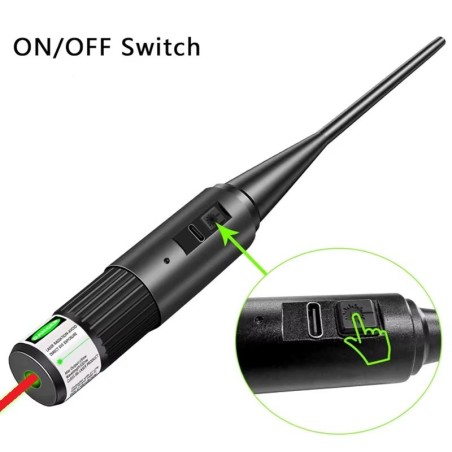 Collimateur de réglage Rouge pour arme de poing USB en mallette calibre 0.17 jusqu'à calibre 12 GA