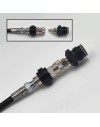 Rallonge HPA 1m3 avec manomètre, Quick connect, Vis on/off et joint de rechange