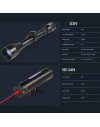 Lunette de tir 3-9x40 EG avec laser rouge colliers 11 ou 22 mm