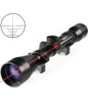 Lunette de tir 3-9x40 EG avec laser rouge colliers 11 ou 22 mm