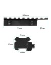 Adaptateur de rail 11 à 22 mm longueur 10 cm