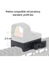 Montage rail picatinny attache rapide QD pour red dot RMR Holosun