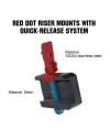 Montage rail picatinny attache rapide QD pour red dot RMR Holosun