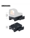 Montage rail picatinny attache rapide QD pour red dot RMR Holosun