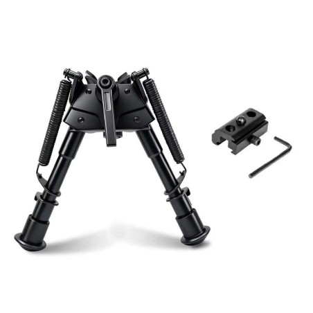 Bipied pivotant Métal pour rail picatinny et grenadière avec adaptateur pour rail picatinny