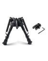 Bipied pivotant Métal pour rail picatinny et grenadière avec adaptateur pour rail picatinny