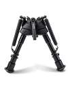 Bipied pivotant Métal pour rail picatinny et grenadière avec adaptateur pour rail picatinny